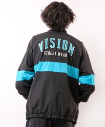 VISION STREET WEAR ヴィンテージワッペンナイロンブルゾン
