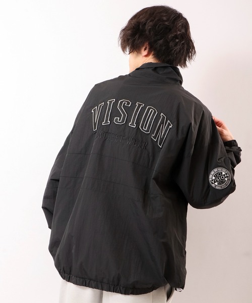VISION STREET WEAR（ヴィジョンストリートウェア）の「VISION STREET WEAR ヴィンテージワッペンナイロンブルゾン（ブルゾン・メンズ・ホワイト/ターコイズブルー/ブラック/ブラック系その他/ブラック系その他2・LL/L/M）」の3枚目の写真