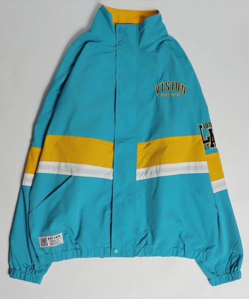 VISION STREET WEAR（ヴィジョンストリートウェア）の「VISION STREET WEAR ヴィンテージワッペンナイロンブルゾン（ブルゾン・メンズ・ホワイト/ターコイズブルー/ブラック/ブラック系その他/ブラック系その他2・LL/L/M）」の17枚目の写真