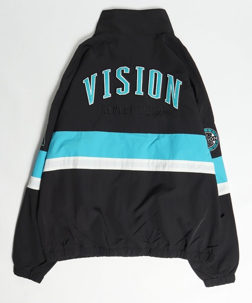 VISION STREET WEAR（ヴィジョンストリートウェア）の「VISION STREET WEAR ヴィンテージワッペンナイロンブルゾン（ブルゾン・メンズ・ホワイト/ターコイズブルー/ブラック/ブラック系その他/ブラック系その他2・LL/L/M）」の7枚目の写真