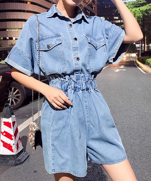 Ulysses ユリシス の デニムシャツ ハーフパンツ セットアップ セットアップ Wear Ulysses ユリシス の デニムシャツ ハーフパンツ セットアップ セットアップ Wear