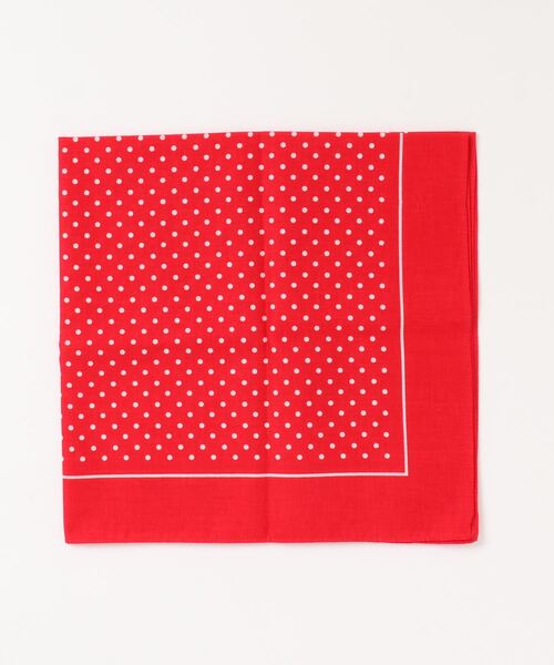 LABOUR AND WAIT(レイバーアンドウェイト)の「【LABOUR AND WAIT】POLKADOT HANDKERCHIEF RED(ハンカチ/ハンドタオル・レディース・レッド・-)」の1枚目の写真