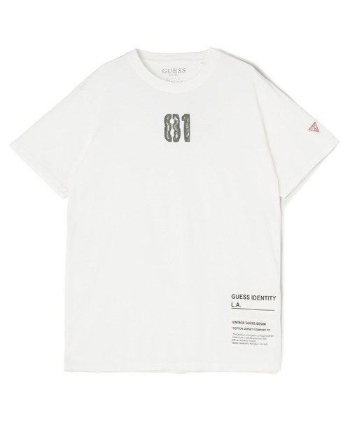 Guess（ゲス）の「Authstyle Tee（Tシャツ/カットソー・メンズ・ブラック/ホワイト・SMALL/MEDIUM/LARGE）」の4枚目の写真