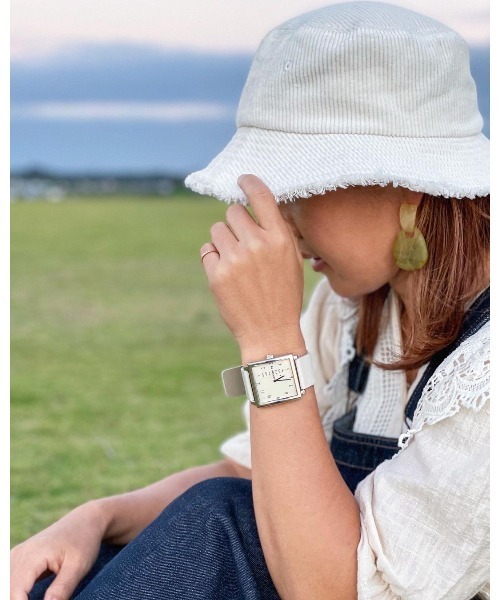 14+（イチヨンプラス）の「コーデュロイフリンジバケットハット（ハット・レディース・ブラック/ブラウン/オフホワイト/ベージュ・FREE）」の18枚目の写真