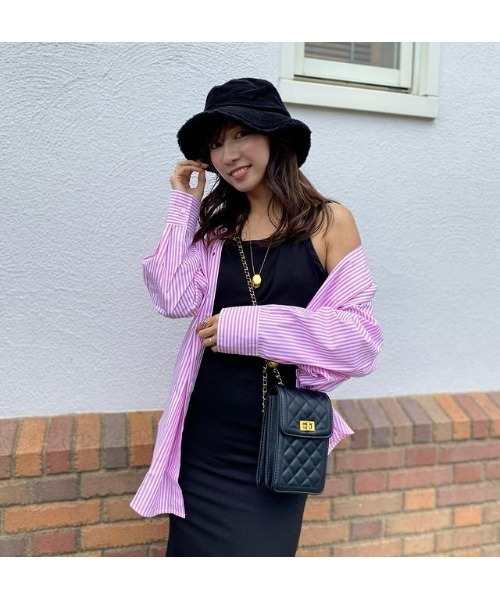 14+（イチヨンプラス）の「コーデュロイフリンジバケットハット（ハット・レディース・ブラック/ブラウン/オフホワイト/ベージュ・FREE）」の22枚目の写真