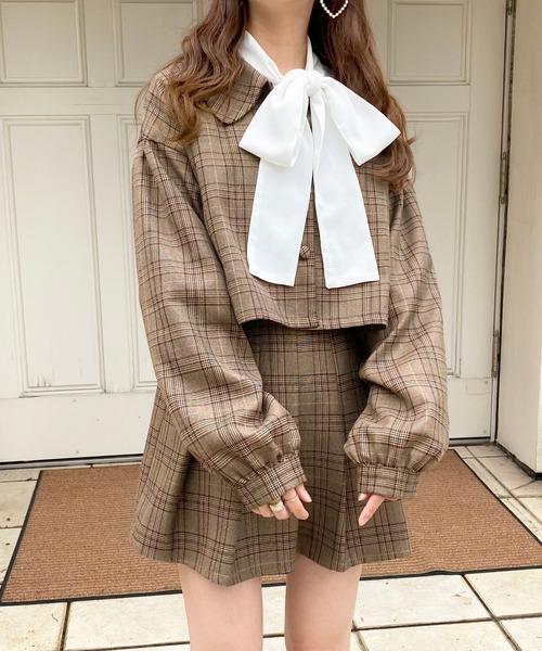 apres jour（アプレジュール）の「ショートジャケット【ZOZOTOWN限定アイテム】【7PO】（テーラードジャケット・レディース・ライトブラウン/ブラウン系その他/ベージュ/ライトベージュ・フリー/X-LARGE）」の6枚目の写真