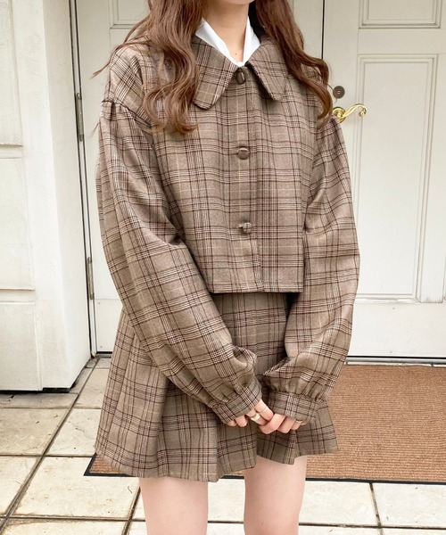 apres jour（アプレジュール）の「ショートジャケット【ZOZOTOWN限定アイテム】【7PO】（テーラードジャケット・レディース・ライトブラウン/ブラウン系その他/ベージュ/ライトベージュ・フリー/X-LARGE）」の8枚目の写真