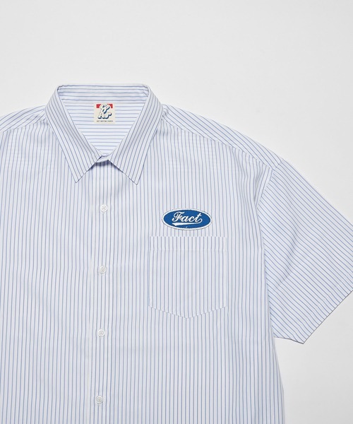 WHO'S WHO gallery（フーズフーギャラリー）の「COOPERワークシャツ（シャツ/ブラウス・メンズ・ホワイト×ブルー/ネイビー×ホワイト・FREE）」の20枚目の写真