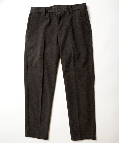 UNION STATION（ユニオンステーション）の「エアリーフラノノータックスラックス【セットアップ対応】（スラックス・メンズ・ブラック/グレイッシュベージュ/チャコール・S/M/L）」の19枚目の写真