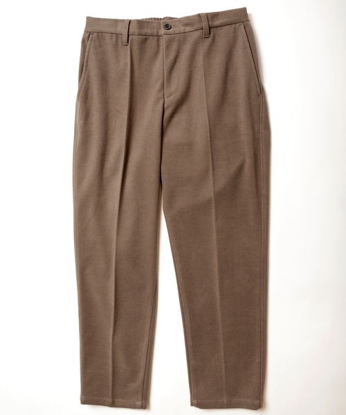 UNION STATION（ユニオンステーション）の「エアリーフラノノータックスラックス【セットアップ対応】（スラックス・メンズ・ブラック/グレイッシュベージュ/チャコール・S/M/L）」の5枚目の写真