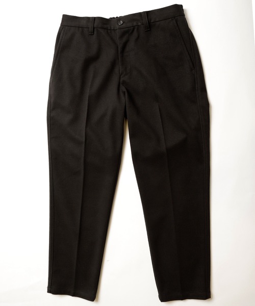 UNION STATION（ユニオンステーション）の「エアリーフラノノータックスラックス【セットアップ対応】（スラックス・メンズ・ブラック/グレイッシュベージュ/チャコール・S/M/L）」の6枚目の写真