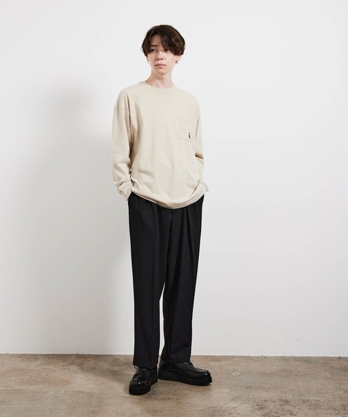 JUNRED（ジュンレッド）の「ベアロングTシャツ（Tシャツ/カットソー・メンズ・ホワイト/ベージュ/グリーン/ネイビー・M/L/LL）」の19枚目の写真