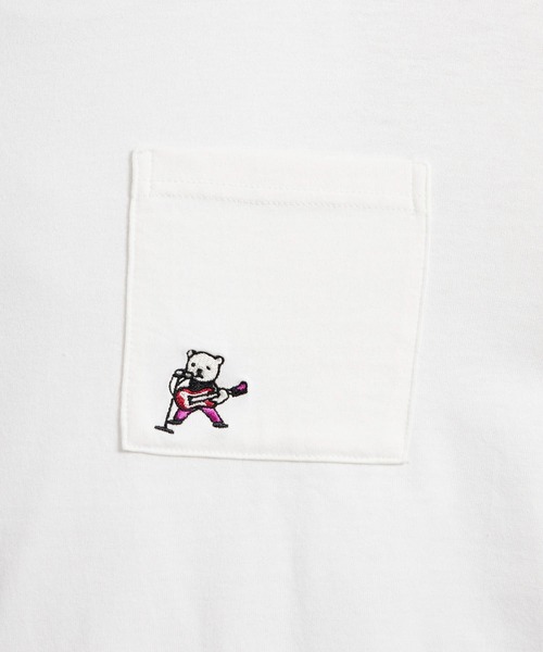 JUNRED（ジュンレッド）の「ベアロングTシャツ（Tシャツ/カットソー・メンズ・ホワイト/ベージュ/グリーン/ネイビー・M/L/LL）」の12枚目の写真