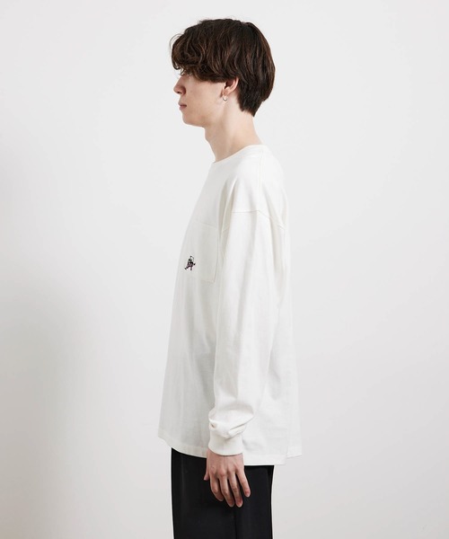 JUNRED（ジュンレッド）の「ベアロングTシャツ（Tシャツ/カットソー・メンズ・ホワイト/ベージュ/グリーン/ネイビー・M/L/LL）」の18枚目の写真