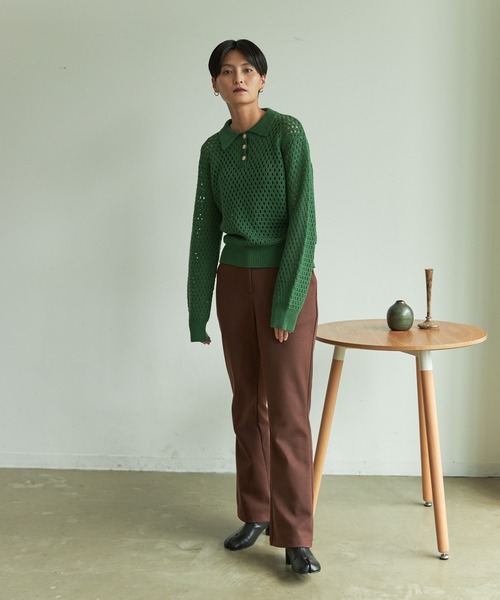 VACANCY（ヴァカンシー）の「クロシェポロニット（ニット/セーター・レディース・ブラック/ブルー/グリーン・FREE）」の11枚目の写真