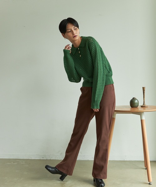 VACANCY（ヴァカンシー）の「クロシェポロニット（ニット/セーター・レディース・ブラック/ブルー/グリーン・FREE）」の21枚目の写真