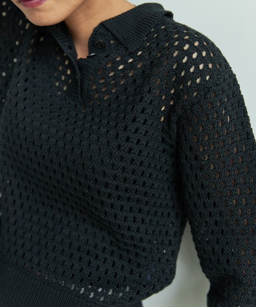 VACANCY（ヴァカンシー）の「クロシェポロニット（ニット/セーター・レディース・ブラック/ブルー/グリーン・FREE）」の13枚目の写真