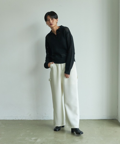 VACANCY（ヴァカンシー）の「クロシェポロニット（ニット/セーター・レディース・ブラック/ブルー/グリーン・FREE）」の10枚目の写真