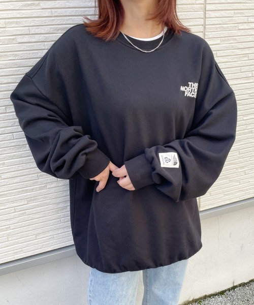 THE NORTH FACE（ザノースフェイス）の「THE NORTH FACE / ECO BONNEY SWEATSHIRTS（スウェット・レディース・ライトブルー/ブラック/グレー/ライトブラウン/オートミール/ブルーグレー・M/L/XL/S）」の11枚目の写真