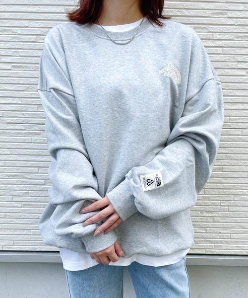 THE NORTH FACE（ザノースフェイス）の「THE NORTH FACE / ECO BONNEY SWEATSHIRTS（スウェット・レディース・ライトブルー/ブラック/グレー/ライトブラウン/オートミール/ブルーグレー・M/L/XL/S）」の21枚目の写真