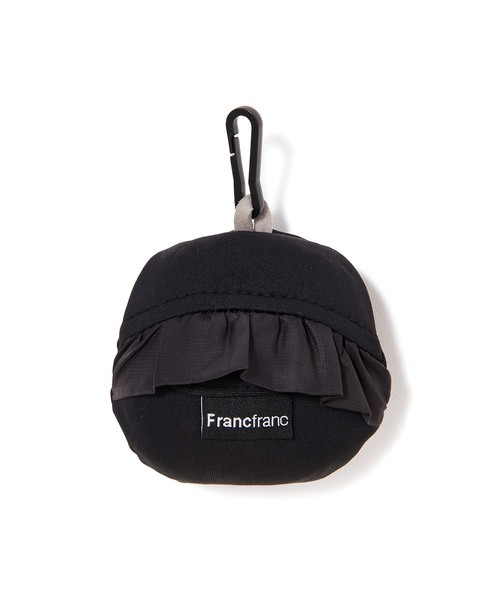 Francfranc（フランフラン）の「くしゅらくエコバッグ フリル ブラック（エコバッグ/サブバッグ・レディース・ブラック・FREE）」の6枚目の写真