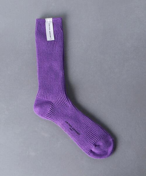 UNITED ARROWS（ユナイテッドアローズ）の「リブ ソックス（ソックス/靴下・メンズ・ブラック/ホワイト/ダークグリーン/パープル/ネイビー/レッド/ターコイズブルー/イエロー/ダークグレー/モカ/ライトグレー/ベージュ/ライム/オレンジ/ケリー/オリーブ/コバルトブルー/ライトブルー・FREE）」の15枚目の写真