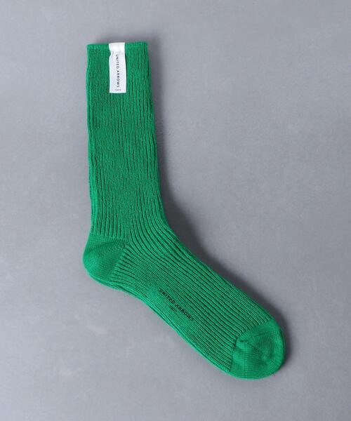 UNITED ARROWS（ユナイテッドアローズ）の「リブ ソックス（ソックス/靴下・メンズ・ブラック/ホワイト/ダークグリーン/パープル/ネイビー/レッド/ターコイズブルー/イエロー/ダークグレー/モカ/ライトグレー/ベージュ/ライム/オレンジ/ケリー/オリーブ/コバルトブルー/ライトブルー・FREE）」の10枚目の写真