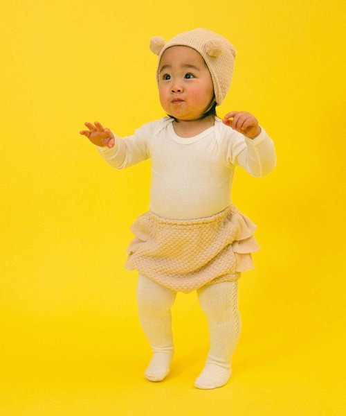 mimi poupons（ミミプポン）の「フリルパンツ ニット アイボリー（その他ベビー用品・キッズ・アイボリー・ONE SIZE）」の2枚目の写真