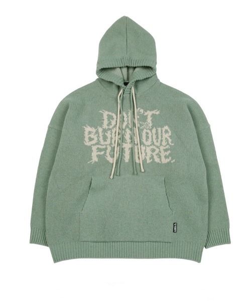 AJOBYAJO（アジョバイアジョ）の「【AJOBYAJO/アジョバイアジョ】Oversized (19) Slogan Wool Knit Hoodie/ニット フーディ ニットフーディ ビッグサイズフーディ オーバーサイズフーディ パーカー（ニット/セーター・メンズ・ブラック/アイボリー/ミント/ネイビー/スカイブルー・M/L/XL）」の22枚目の写真