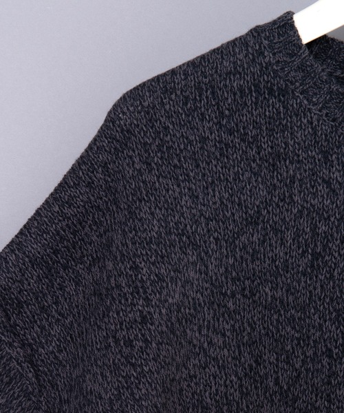 TETE HOMME（テットオム）の「【Revo.】5G アウトリンキングクルーネックニット（ニット/セーター・メンズ・ブラック/ベージュ/カーキ/ナチュラル・MEDIUM/LARGE）」の10枚目の写真