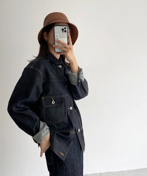 CANAL JEAN(キャナルジーン)の「El mar(エルマール) フェイクレザーバケットハット(ハット・レディース・ブラック/ブラウン/アイボリー・ONE SIZE)」の1枚目の写真