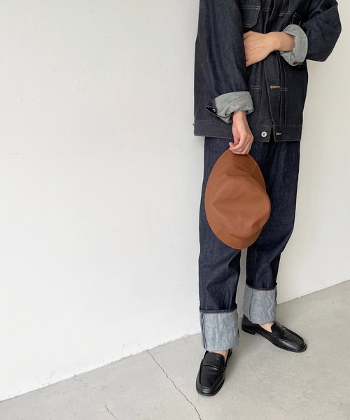 CANAL JEAN(キャナルジーン)の「El mar(エルマール) フェイクレザーバケットハット(ハット・レディース・ブラック/ブラウン/アイボリー・ONE SIZE)」の12枚目の写真