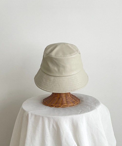 CANAL JEAN(キャナルジーン)の「El mar(エルマール) フェイクレザーバケットハット(ハット・レディース・ブラック/ブラウン/アイボリー・ONE SIZE)」の15枚目の写真