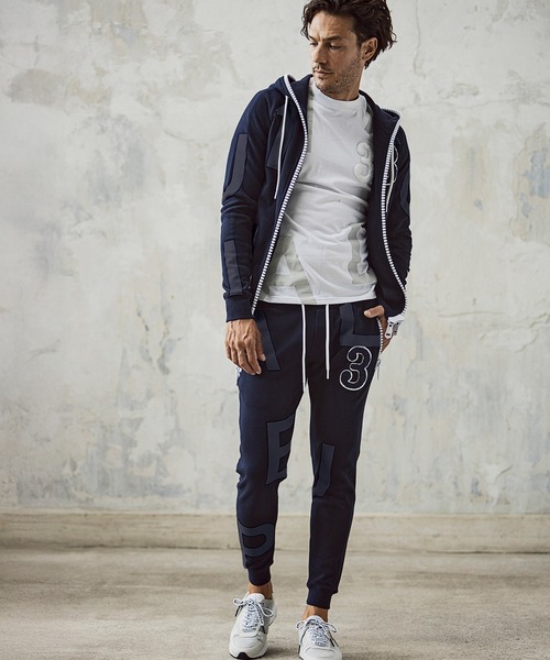 美品希少XL✨ウノピゥウノウグァーレトレ リラックス ジョガーパンツ 羊革 黒 1PIU1UGUALE3 RELAX ウノピゥウノウグァーレトレ リラックス フェイク