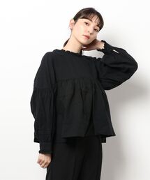 Samansa Mos2 | ボリュームスリーブ前後着ブラウス(シャツ/ブラウス)