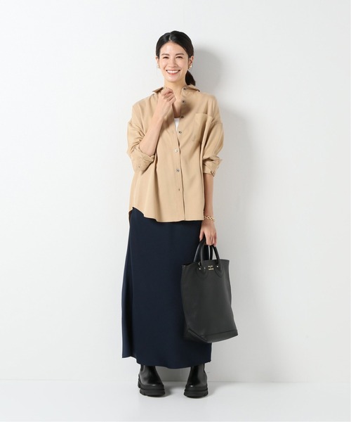 IENA（イエナ）の「サテンロングスリットスカート（スカート）」 - WEAR