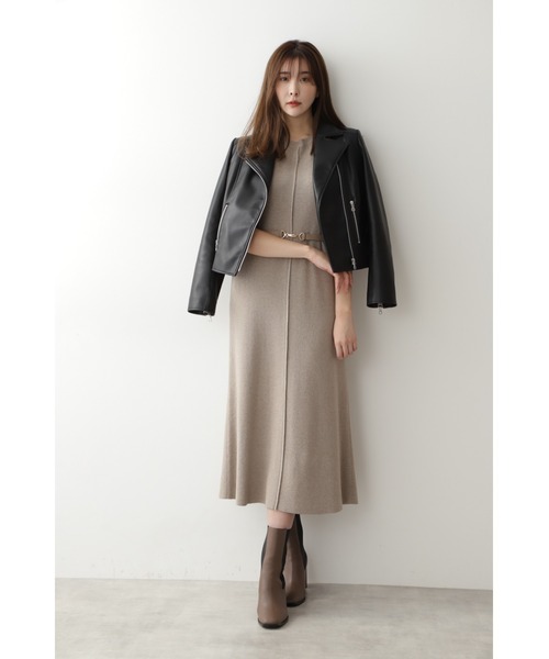 JILL STUART（ジルスチュアート）の「◆リンダニットセットワンピース（ワンピース・レディース・ベージュ/グリーン・FREE）」の20枚目の写真