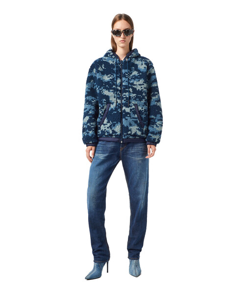 DIESEL（ディーゼル）の「レディース スウェット パーカー アウター ボアフリース キルティング（パーカー・レディース・ブラウン/ブルー系その他・XX-SMALL/MEDIUM/SMALL/X-SMALL）」の18枚目の写真