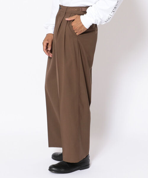 LUSOR(ルーソル)の「LUSOR(ルーソル)WOOL WIDE SLACKS(その他パンツ・メンズ・チャコール/ブラウン・SMALL/MEDIUM)」の3枚目の写真