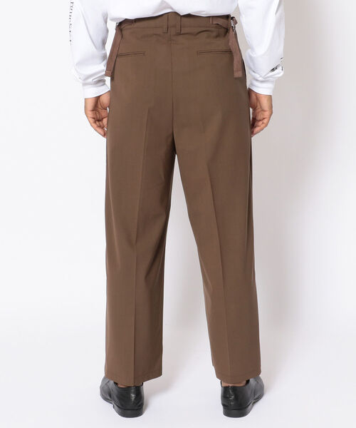LUSOR(ルーソル)の「LUSOR(ルーソル)WOOL WIDE SLACKS(その他パンツ・メンズ・チャコール/ブラウン・SMALL/MEDIUM)」の4枚目の写真