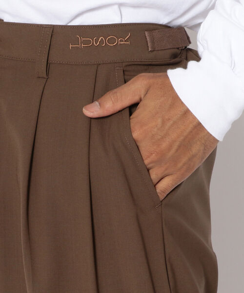 LUSOR(ルーソル)の「LUSOR(ルーソル)WOOL WIDE SLACKS(その他パンツ・メンズ・チャコール/ブラウン・SMALL/MEDIUM)」の9枚目の写真