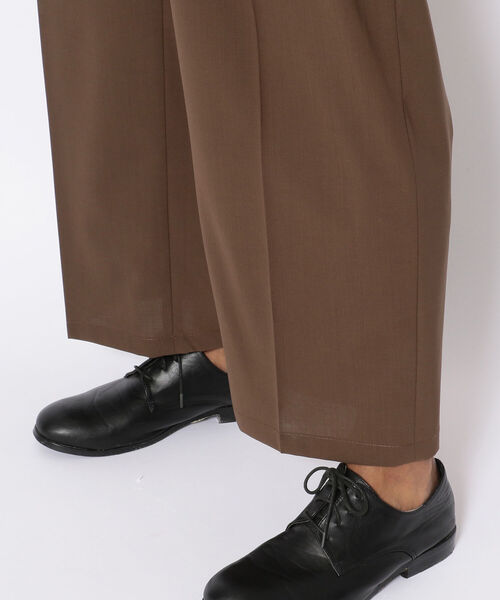 LUSOR(ルーソル)の「LUSOR(ルーソル)WOOL WIDE SLACKS(その他パンツ・メンズ・チャコール/ブラウン・SMALL/MEDIUM)」の7枚目の写真