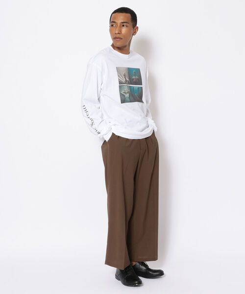 LUSOR(ルーソル)の「LUSOR(ルーソル)WOOL WIDE SLACKS(その他パンツ・メンズ・チャコール/ブラウン・SMALL/MEDIUM)」の5枚目の写真