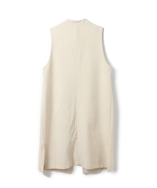 one way（ワンウェイ）の「【oneway】ノーカラーロングベスト（その他アウター・レディース・ブラック/ベージュ・FREE）」の3枚目の写真