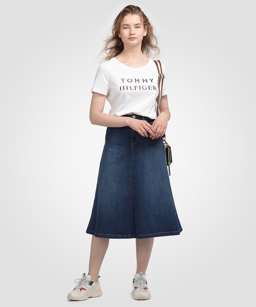 TOMMY HILFIGER(トミーヒルフィガー)の「デニムフレアスカート(デニムスカート・レディース・ブルー・34inch/36inch/32inch)」の10枚目の写真