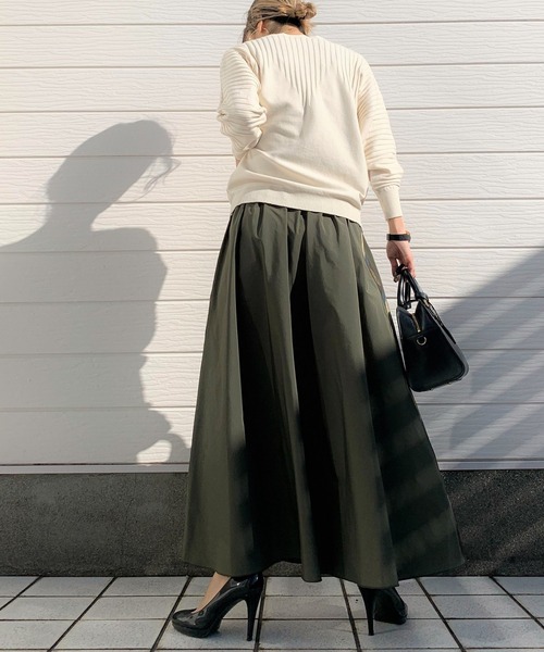 Q(キュー)の「サイドライン メモリーチェックボリュームスカート(スカート・レディース・レッド系その他/ブルー系その他/ブルー系その他2/イエロー系その他/ブラック系その他/カーキ/イエロー系その他2/ライトグレー・MEDIUM)」の19枚目の写真