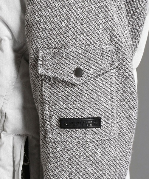 NICOLE CLUB FOR MEN（ニコルクラブフォーメン）の「袖フリースデニムダウン（ダウンジャケット/コート・メンズ・ホワイト系その他/ブルー系その他・X-LARGE/MEDIUM/XX-LARGE/LARGE）」の8枚目の写真