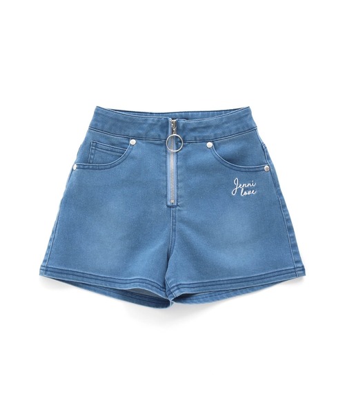 JENNI love（ジェニィラブ）の「フロントリングZIPデニムショーパン（デニムパンツ・キッズ・ネイビー/ブルー・150cm/160cm/130cm/140cm）」の12枚目の写真