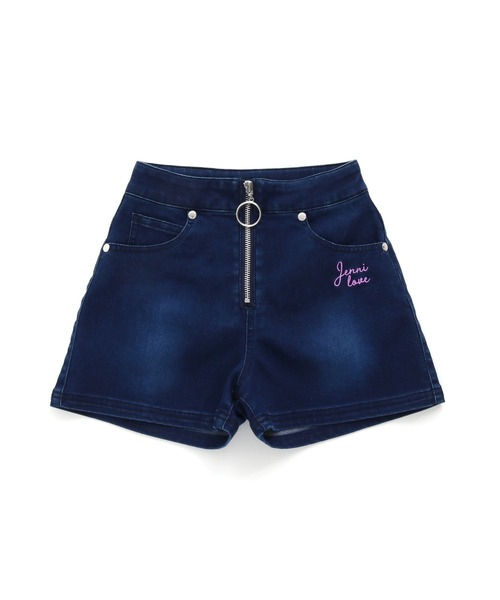 JENNI love（ジェニィラブ）の「フロントリングZIPデニムショーパン（デニムパンツ・キッズ・ネイビー/ブルー・150cm/160cm/130cm/140cm）」の10枚目の写真