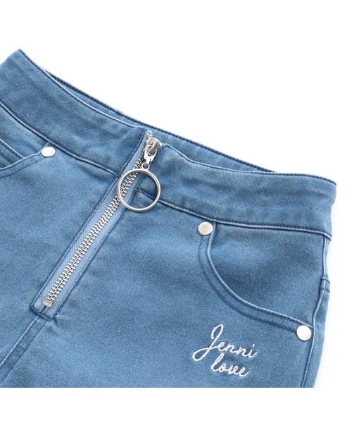JENNI love（ジェニィラブ）の「フロントリングZIPデニムショーパン（デニムパンツ・キッズ・ネイビー/ブルー・150cm/160cm/130cm/140cm）」の14枚目の写真